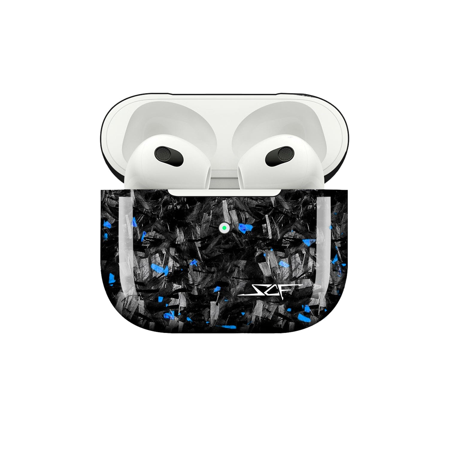 Apple AirPods | Blue Flake Forged Carbon Fiber Case - JenJaz Collections