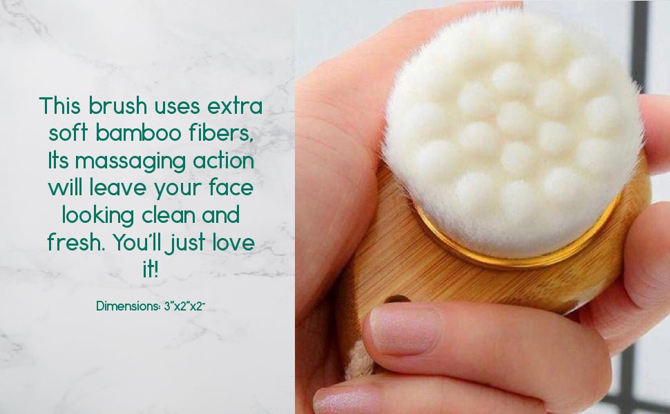 Facial Brush with Bamboo Handle - JenJaz Collections