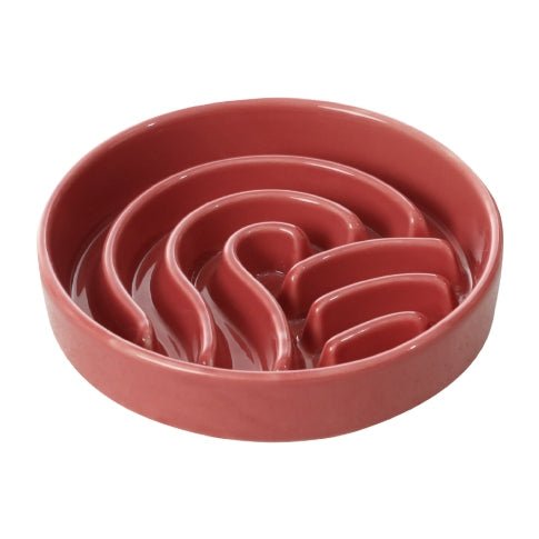 [Wave] Slow Feeder Dog Bowls - Pink / Beige / Orange - JenJaz Collections