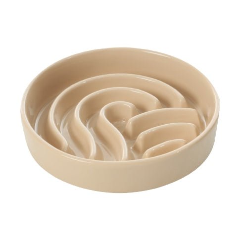[Wave] Slow Feeder Dog Bowls - Pink / Beige / Orange - JenJaz Collections
