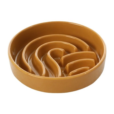 [Wave] Slow Feeder Dog Bowls - Pink / Beige / Orange - JenJaz Collections